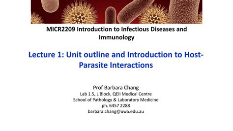 Pdf Lecture 1 Unit Outline And Introduction To Host Parasite