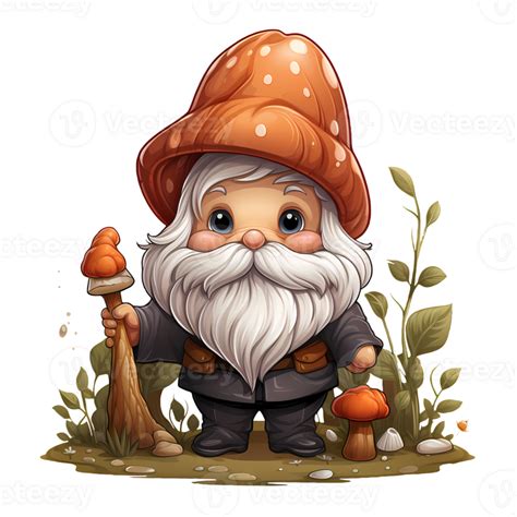 Cute Merry Christmas Gnome Illustration Ai Generative 27236567 Png