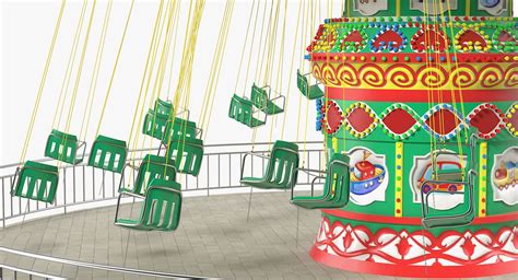 Carnival Swing Ride 3d Model 99 3ds Blend C4d Fbx Ma Obj Max