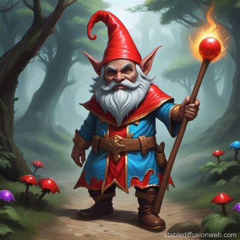 Create A Mage Gnome In A Game Stable Diffusion Online