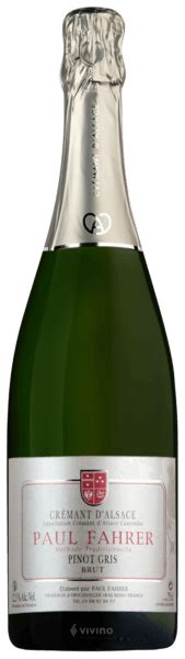 Paul Fahrer Crémant d Alsace Pinot Gris Brut Vivino US