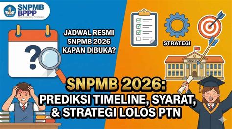 Jadwal Resmi SNPMB 2026 Kapan Dibuka? Ini Prediksi Timeline, Syarat ...