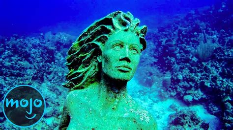 Top 10 Creepiest Statues Found Underwater Youtube