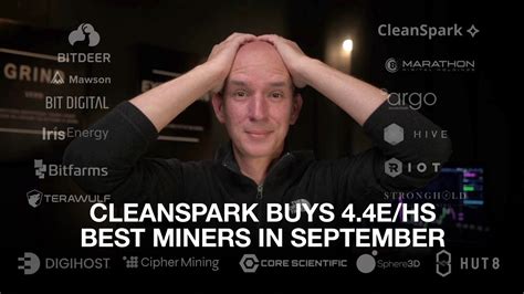 Cleanspark Buys Additional 4 4eh S Of Miners Getting Above 20eh S