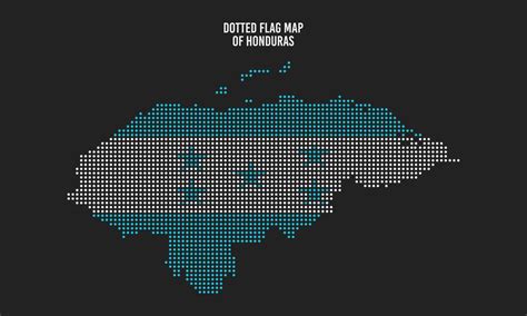 Dotted Honduras Flag Map 12263257 Vector Art at Vecteezy