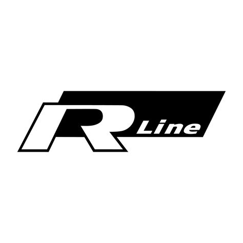 Vw R Line Logo Decal Printpeelandstick Ltd