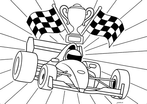 Racing Flags Coloring Pages