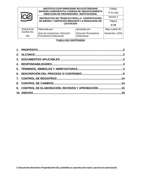 Pdf Instituto Costarricense De Electricidad Divisi N Corporativa