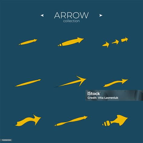 Colorful Arrows Arrows Colorful Set Arrow Logo Concept Curly And Wave