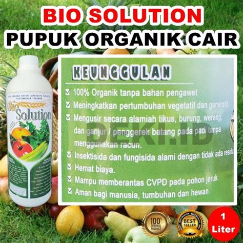 Jual Bio Solution 1 L Pupuk Organik Cair POC Asam Amino Tanaman