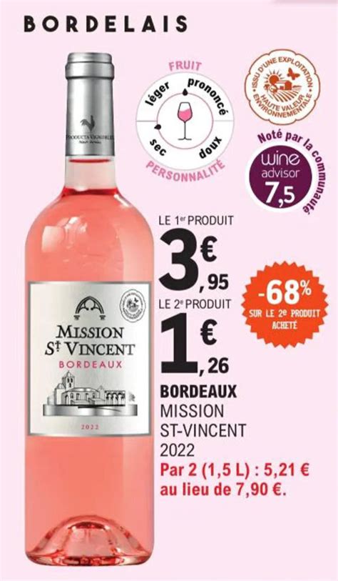 Promo Bordeaux Mission St Vincent 2022 Chez E Leclerc