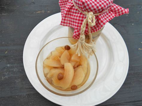 Apfel Ingwer Und Rosinen Kompott Rezept