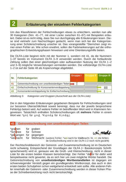 OLFA 1 2 Oldenburger Fehleranalyse für Klassen 1 und 2 von Günther