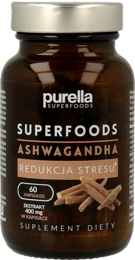 PURELLA SUPERFOODS kapsułki Ashwagandha Redukcja Stresu suplement