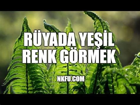 Rüyada Yeşil Renk Görmek Ne Anlama Gelir YouTube