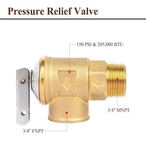 Juwo Tankless Water Heater Service Valve Kit With Pressure Relief