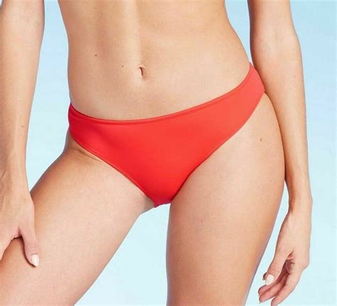 Shade Shore Women S Hipster Bikini Bottom Hot Orange Size S M