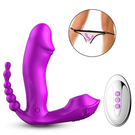 VIBRADOR SUCCIONADOR RECARGABLE DE TRIPLE ESTIMULACION Sex Shop Americano