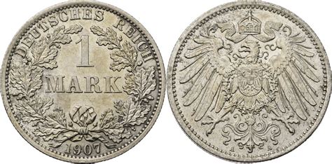 Kaiserreich 1 Mark 1907 A Kursmünze 1891 1916 ss MA Shops