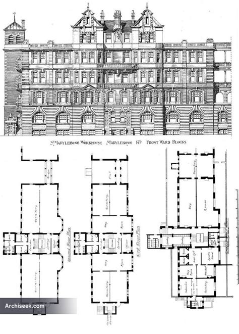 1898 – St. Marylebone Workhouse, Marylebone, London | Architecture @ Archiseek.com