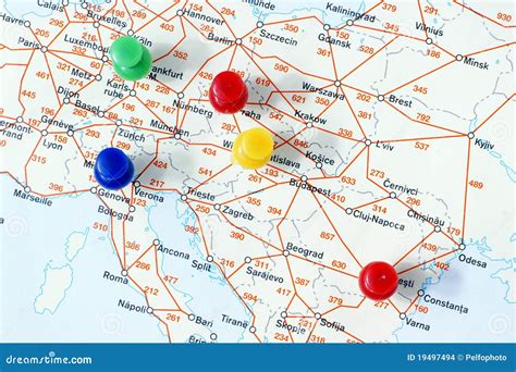 Distances between cities. stock photo. Image of city - 19497494