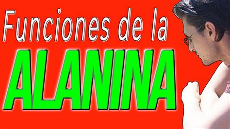 Aplicaciones médicas de la ALANINA Para qué sirve la Alanina YouTube