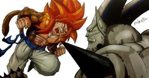 Gogeta SSJ4 Vs Omega Shenron by MikeES on DeviantArt