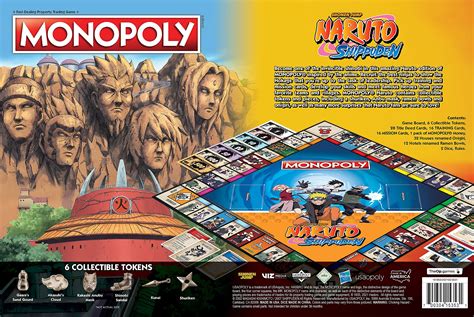 Monopoly Naruto Collectible Monopoly Game Featuring Japanese Manga ...