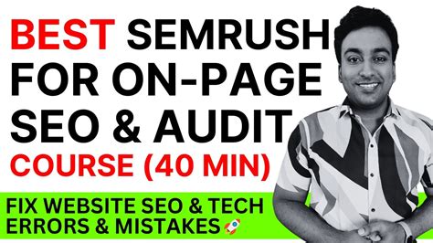 How To Use Semrush For On Page Seo Technical Seo Min Expert