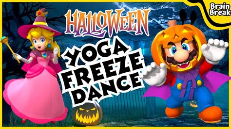 Mario S Halloween Yoga Freeze Dance Brain Break Just Dance Super