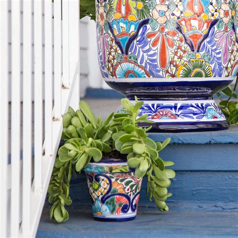 Small Talavera Planter Set
