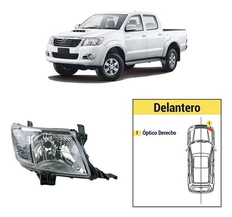 Óptico Derecho Toyota Hilux Vigo 2012 2015 Cuotas sin interés