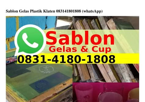 PPT Sablon Gelas Plastik Klaten PowerPoint Presentation Free