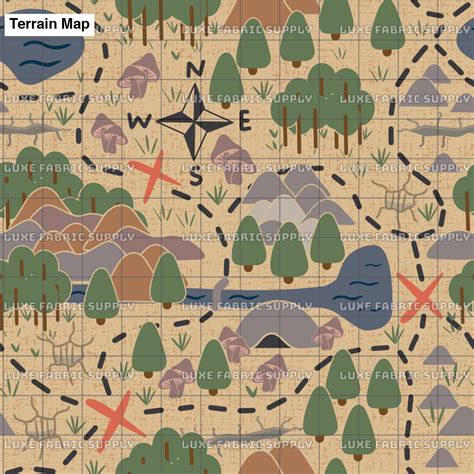 Terrain Map Luxe Fabric Supply