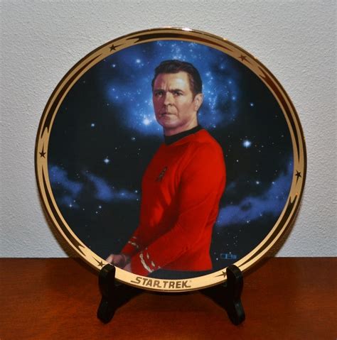 STAR TREK Thomas Blackshear SCOTTY 25TH Anniversary Plate From 1991 Etsy