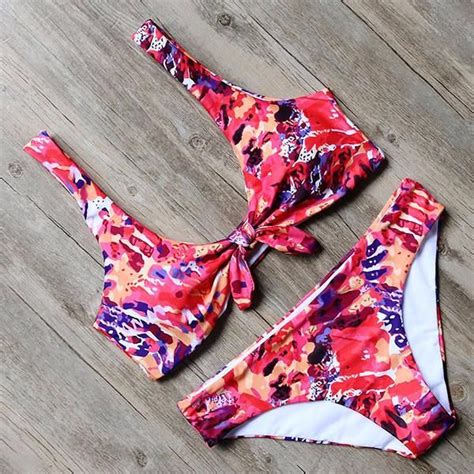 Summer Red Hot Push Up Bikini Set Womens Swimwear Bikini Bikinis Bikini Swimwear