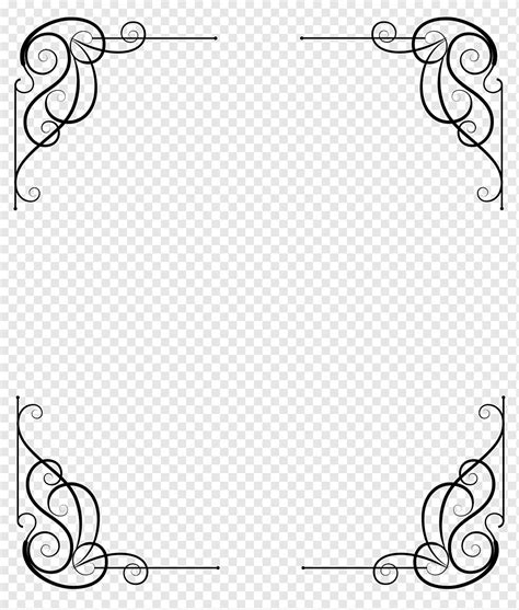 Victorian Art Deco Frame Border Deco Corner Design Png Pngwing