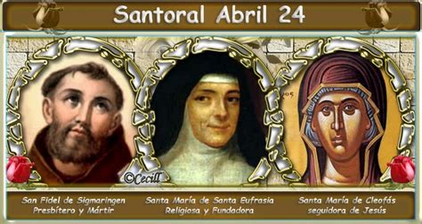 Vidas Santas Santoral Abril 24