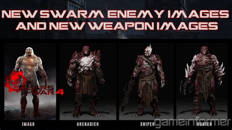 Gears Of War 4 New Swarm Enemy Images And New Weapons Youtube