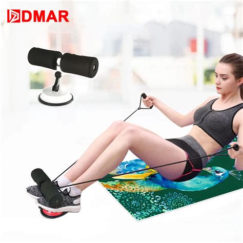 DMAR Adjustable Sit Up Bars Abdominal Core Workout Strength Training Sit up Assist Exercise ...