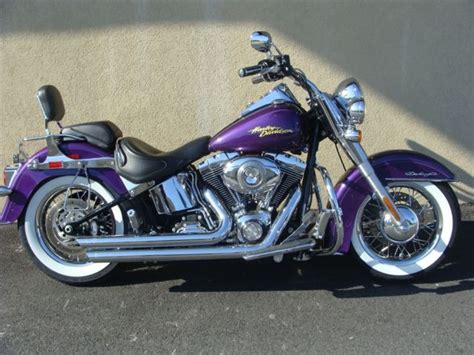 2008 Harley Davidson Softail Deluxe Rare Purple Haze W Lots Of Chrome