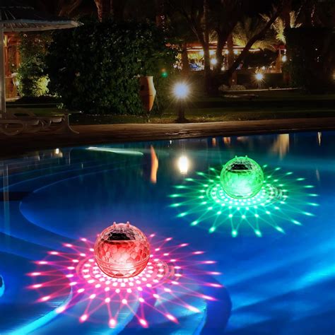 Amazon Solar Floating Pool Lights Pool Lights That Float With Rgb