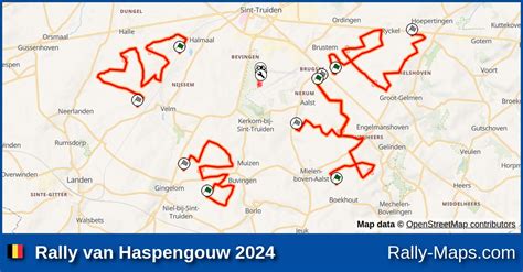 Streckenverlauf Rally Van Haspengouw 2024 BRC RallyeKarte De