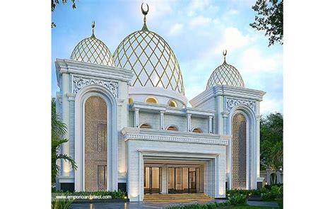 Desain Masjid Zba Style Modern Lantai Di Solok Sumatera Barat