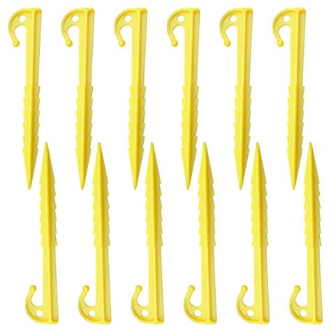 Lot De 12 Piquets De Tente En Plastique Piquets De Tente De Camping