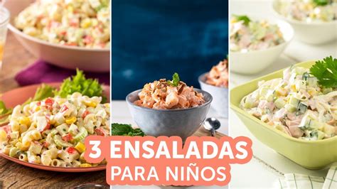 Ensaladas Para Ni Os Kiwilim N Youtube