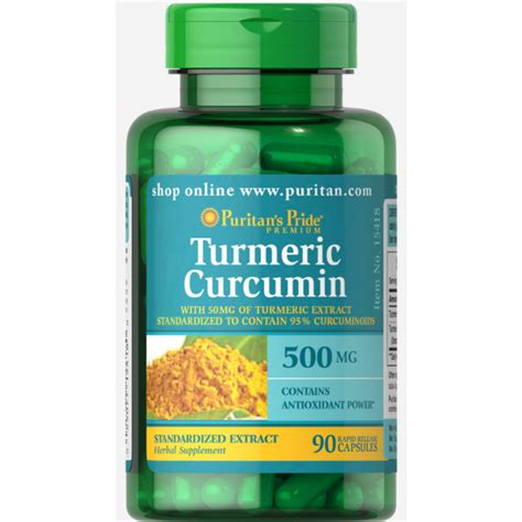 Puritan’s Pride Turmeric Curcumin 500 mg by 90 Capsules - Maxhub Pharmacy