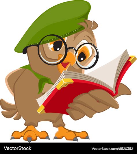 Owl Read Clip Art