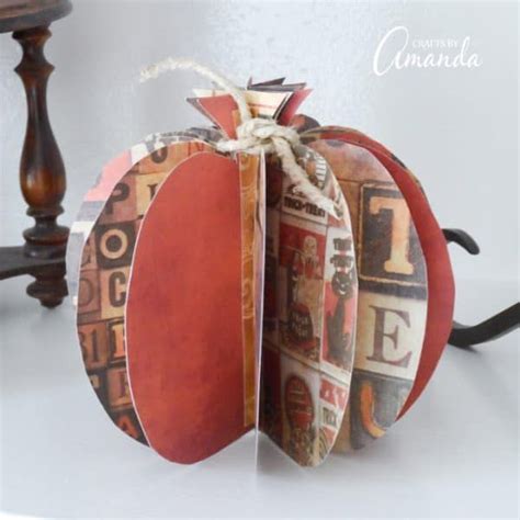 Crafts for Seniors: easy crafts for senior citizens to make | Paper pumpkin craft, Easy fall ...