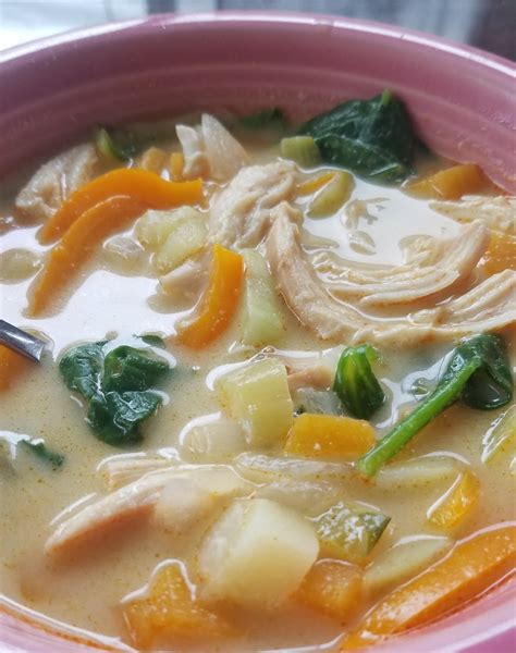 parkerstyle: Thai Coconut Curry Chicken Soup